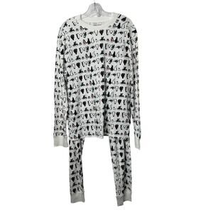 Amazon Essentials Men's Family Knit Pajama Set Penguin Parade Men's Large New